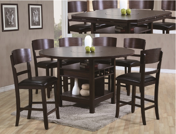 CONNER ESPRESSO COUNTER HEIGHT DINING SET