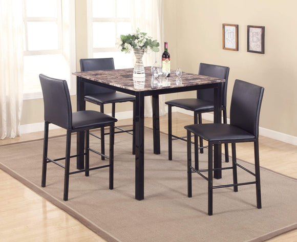 AIDEN 5-PC COUNTER HEIGHT DINING SET BY CROWNMARK AVAILABLE IN HOUSTON, DALLAS, SAN ANTONIO, & AUSTIN  SKU 1817
