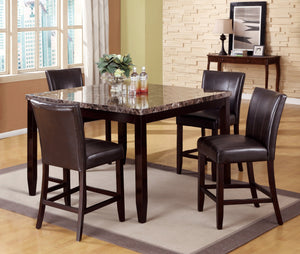 FERRARA COUNTER HEIGHT DINING SET W/ MADRID CHAIRS BY CROWNMARK AVAILABLE IN HOUSTON, DALLAS, SAN ANTONIO, & AUSTIN  SKU 2721T-5454