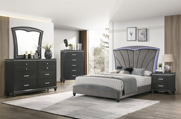 FRAMPTON COMPLETE BEDROOM SET BY CROWNMARK AVAILABLE IN HOUSTON, DALLAS, SAN ANTONIO, & AUSTIN  SKU b4790