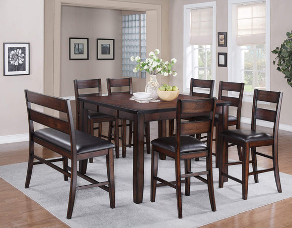 MALDIVES COUNTER HEIGHT DINING SET AND BENCH BY CROWNMARK AVAILABLE IN HOUSTON, DALLAS, SAN ANTONIO, & AUSTIN  SKU 2760