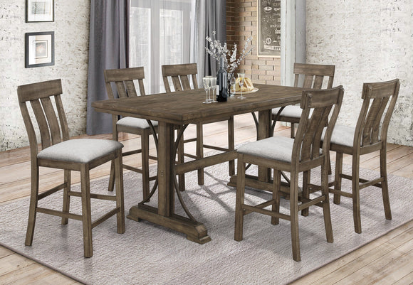 QUINCY COUNTER HEIGHT DINING SET BY CROWNMARK AVAILABLE IN HOUSTON, DALLAS, SAN ANTONIO, & AUSTIN  SKU 2831-6P