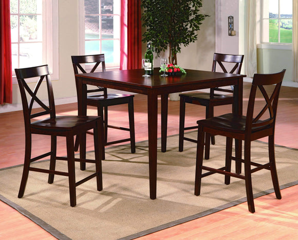THEODORE 5PC COUNTER HEIGHT DINING SET BY CROWNMARK AVAILABLE IN HOUSTON, DALLAS, SAN ANTONIO, & AUSTIN  SKU 2753