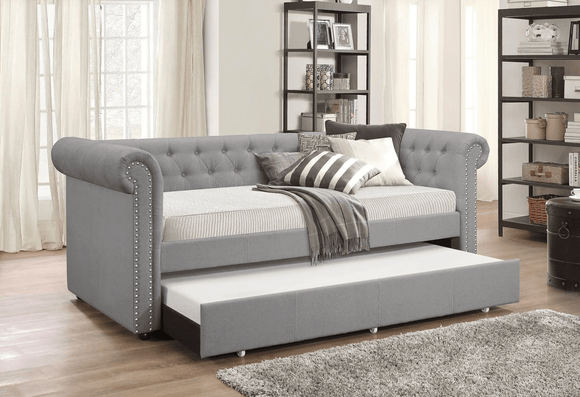 OAKMONT GREY LINEN DAYBED By HH AVAILABLE IN HOUSTON, DALLAS, AUSTIN, SAN ANTONIO, & NATIONWIDE