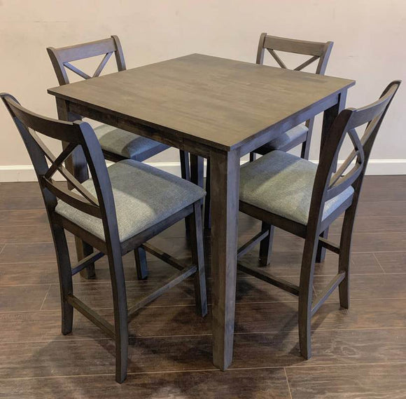 TAHOE 5 PC PUB TABLE DINING SET IN GREY BY HH AVAILABLE IN HOUSTON, DALLAS, SAN ANTONIO, & AUSTIN  SKU Tahoe- GY